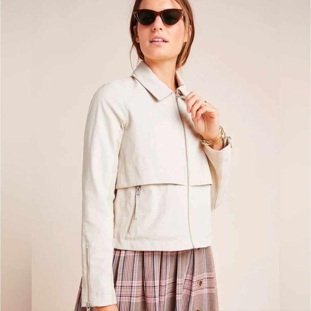 Anthropologie Marcail Anorack‎ Vegan Leather Jacket Plus Size 3X
